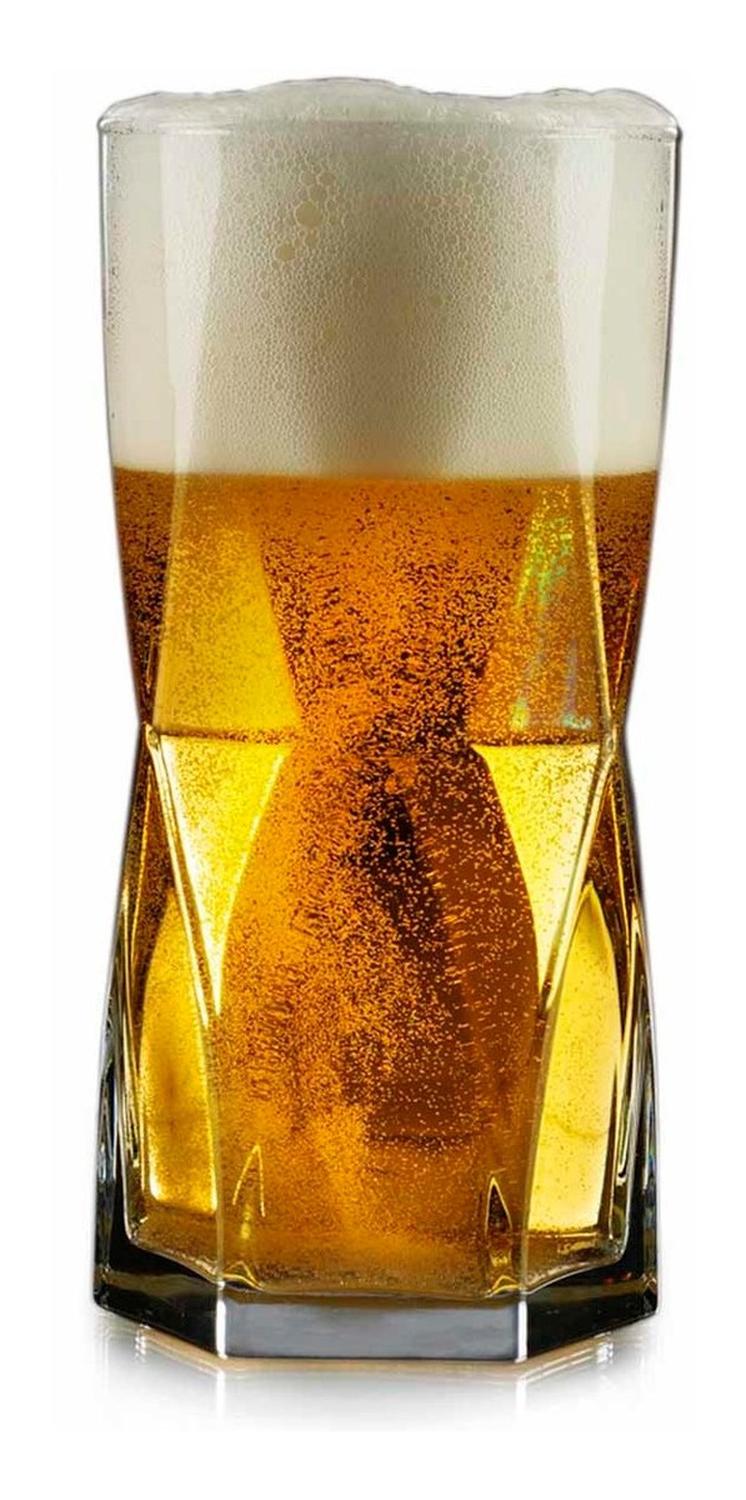 Vasos Rombos Hb 376 Ml 12pzs Vidrio Cerveza Cerveceros Crisa