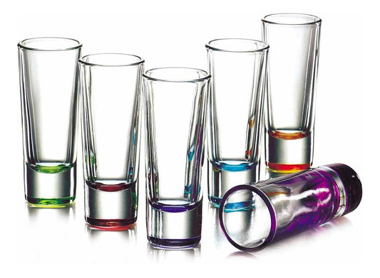 Vasos Tequileros Caballito Shot Tequila 6 Pzas Colores Crisa1795425-LIB