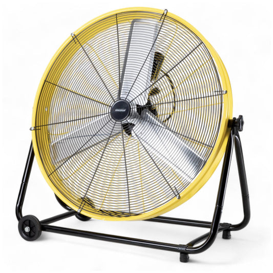 Ventilador De Piso Industrial 30 Pulgadas Aluminio AmarilloFLR30Y