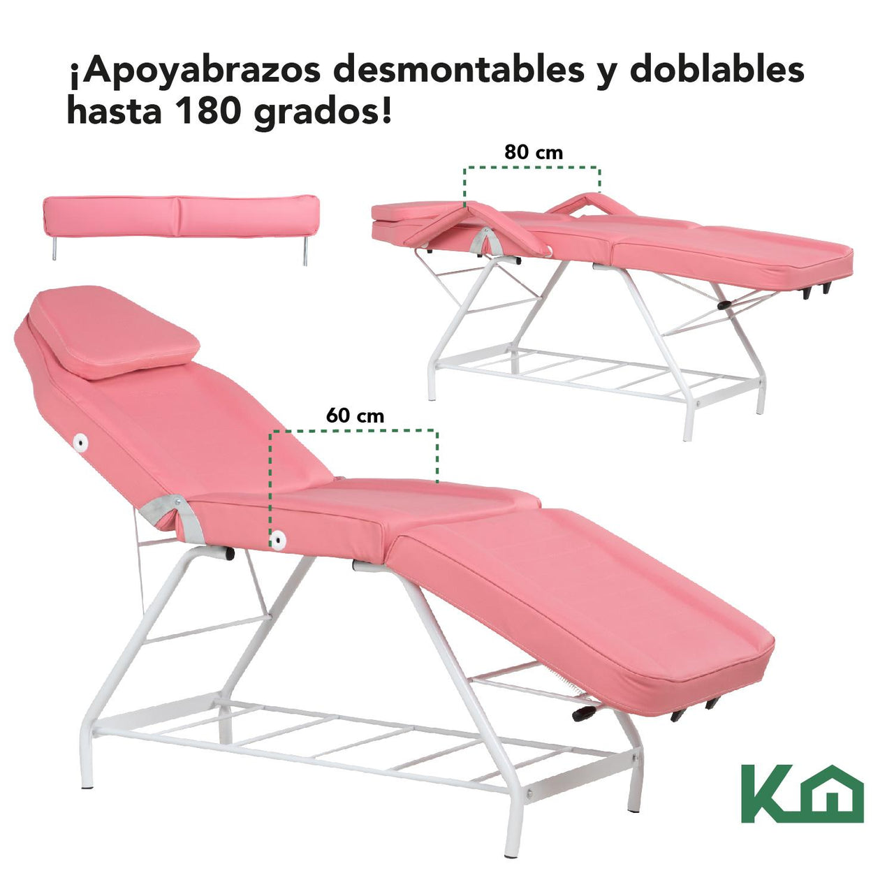 Cama De Masaje Silla Para Faciales Reclinable Spa Profesional