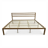 Thumbnail for Base Cama King Size Metal y Madera Minimalista Resistente