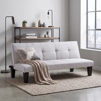 Thumbnail for Sofá Cama Mia Individual Plegable y Reclinable Tapizado Lino
