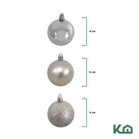 Thumbnail for Adorno Navidad 48pz Decoracion Esferas Navideñas 4cm