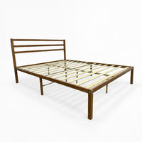 Thumbnail for Base Cama Queen Size Metal y Madera Minimalista Resistente