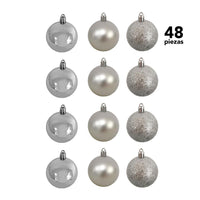 Thumbnail for Adorno Navidad 48pz Decoracion Esferas Navideñas 4cm