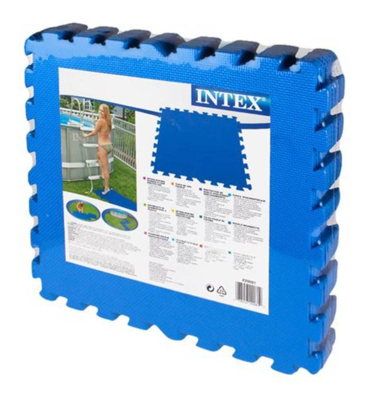 Tapete Protector Piso Para Alberca Cuadros 50x50 8 Pz Intex