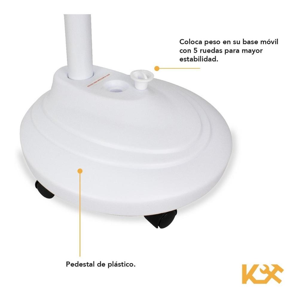 Lupa Con Base Pedestal de 165 cm Aumento 8X luz 120 Leds 8606AB Kingsman