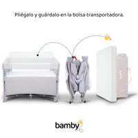 Thumbnail for Corral Colecho Bebe Plegable Con Colchon Impermeable Viaje
