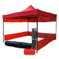 Thumbnail for Toldo Carpa Plegable Lona 3x3 M Con Pared Transparente Bolsa
