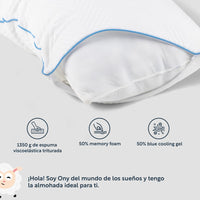 Thumbnail for Almohada Memory Foam 2 Pzas Queen Colordreams