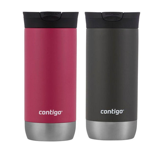 2 Termos Contigo Acero Inoxidable 473ml 16oz Café Y AguaCOMBO - CONTIGO - 24