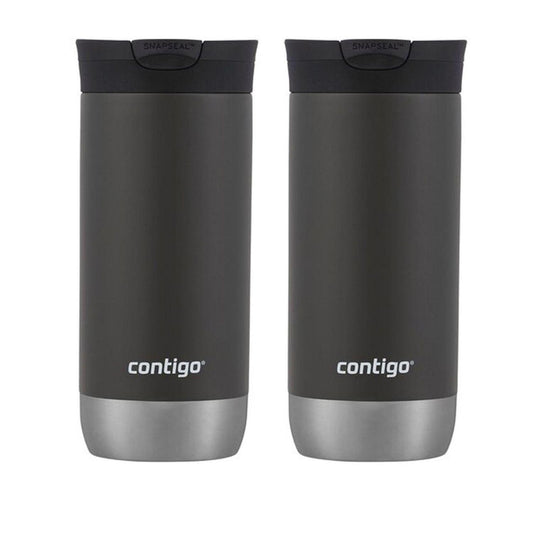 2 Termos Contigo Acero Inoxidable 473ml 16oz Café Y AguaCOMBO - CONTIGO - 25