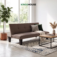 Thumbnail for Sofá Cama Mia Individual Plegable y Reclinable Tapizado Lino