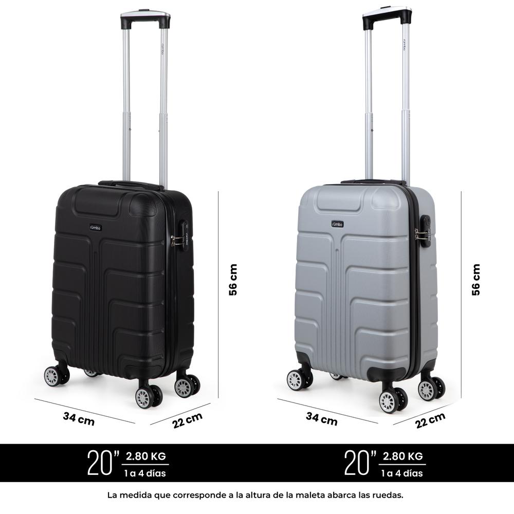 Combo Maletas De Viaje Cabina Carry On 20'' Para 10kg Pzs