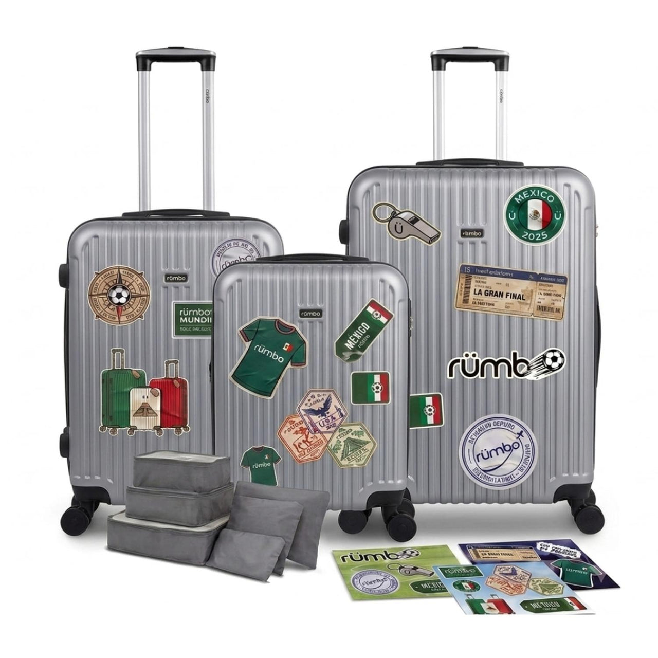Maletas de Viaje 20”, 24” y 28” con Stickers