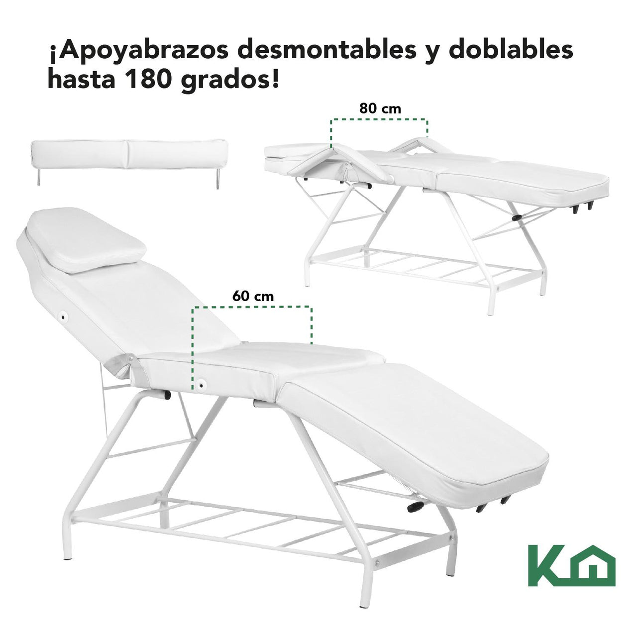 Cama De Masaje Silla Para Faciales Reclinable Spa Profesional
