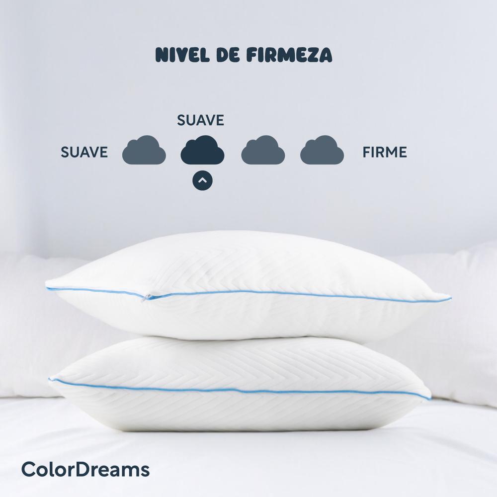 Almohada Memory Foam 2 Pzas Queen Colordreams