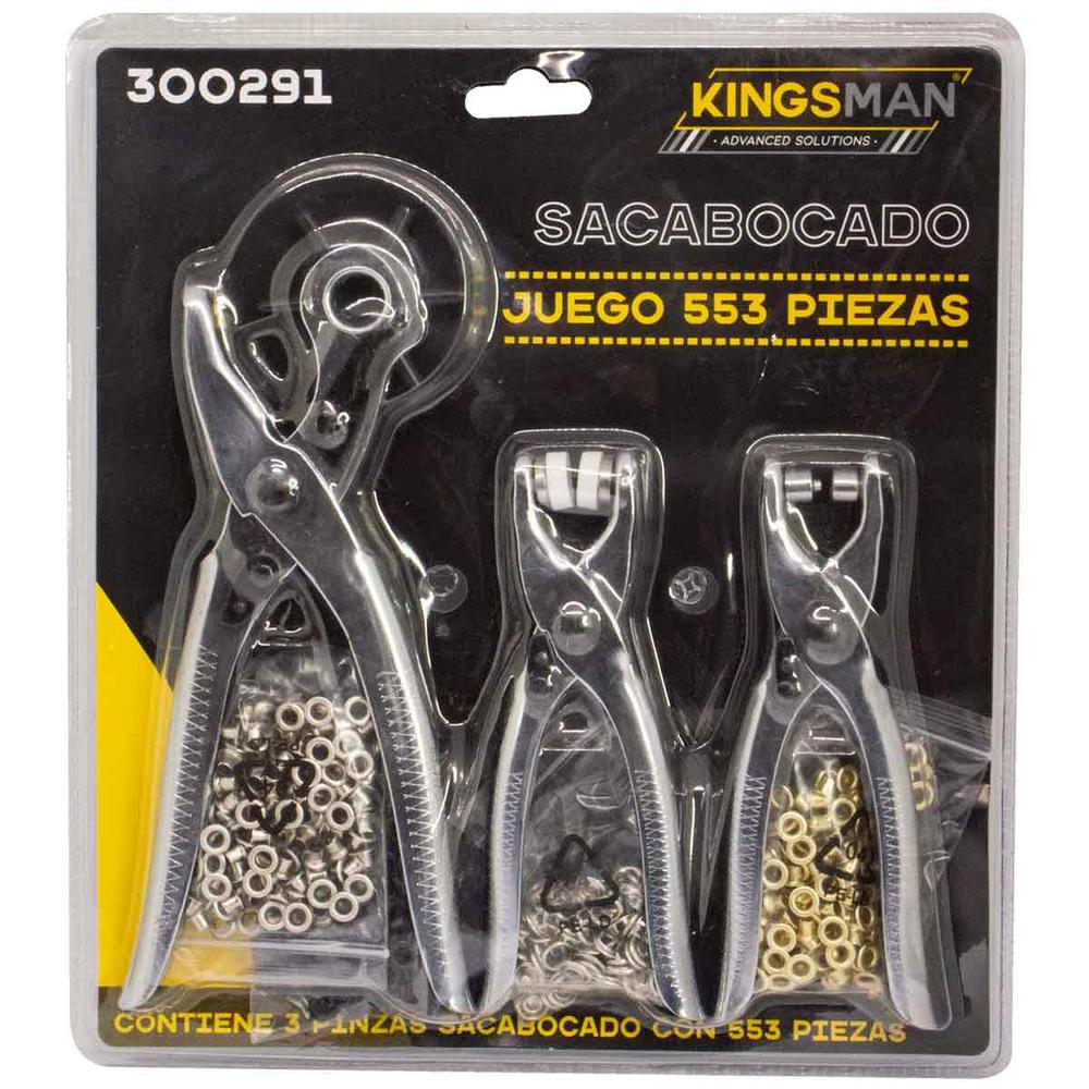 Pinza Sacabocados Estrella Ojilladora 3 Pzas + 600 Ojillos