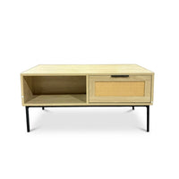 Thumbnail for Mesa de Centro Auxiliar de Madera y Metal Minimalista