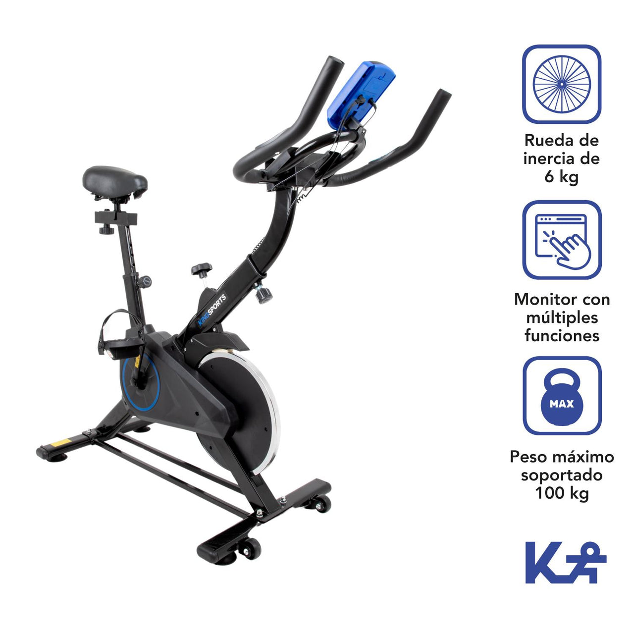 Bicicleta Estatica Fija Kg Para Spinning Cardio Fitness – Somos