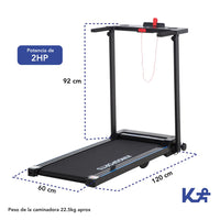 Thumbnail for Caminadora Electrica Plegable Color Negro Kingsports