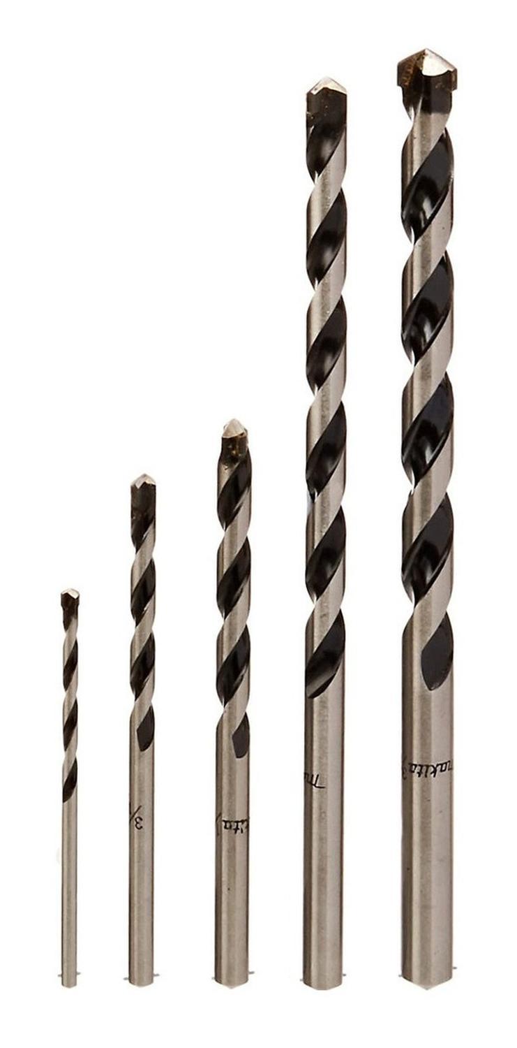 3 Juegos De 5 Brocas Madera Concreto Aluminio D-37100 Makita