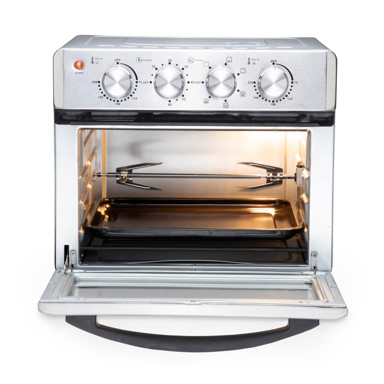Horno con Freidora de Aire 25 L Rostizador Multifunción