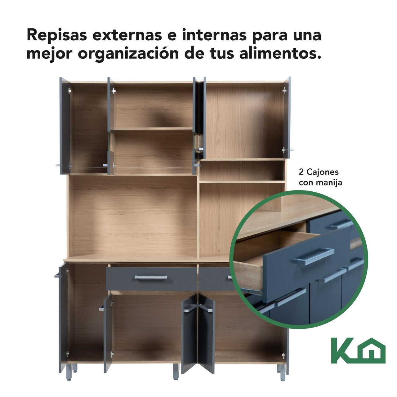 Mueble Alacena Rack Organizador Despensero Multiusos Cocina
