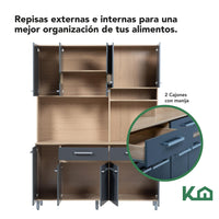 Thumbnail for Mueble Alacena Rack Organizador Despensero Multiusos Cocina