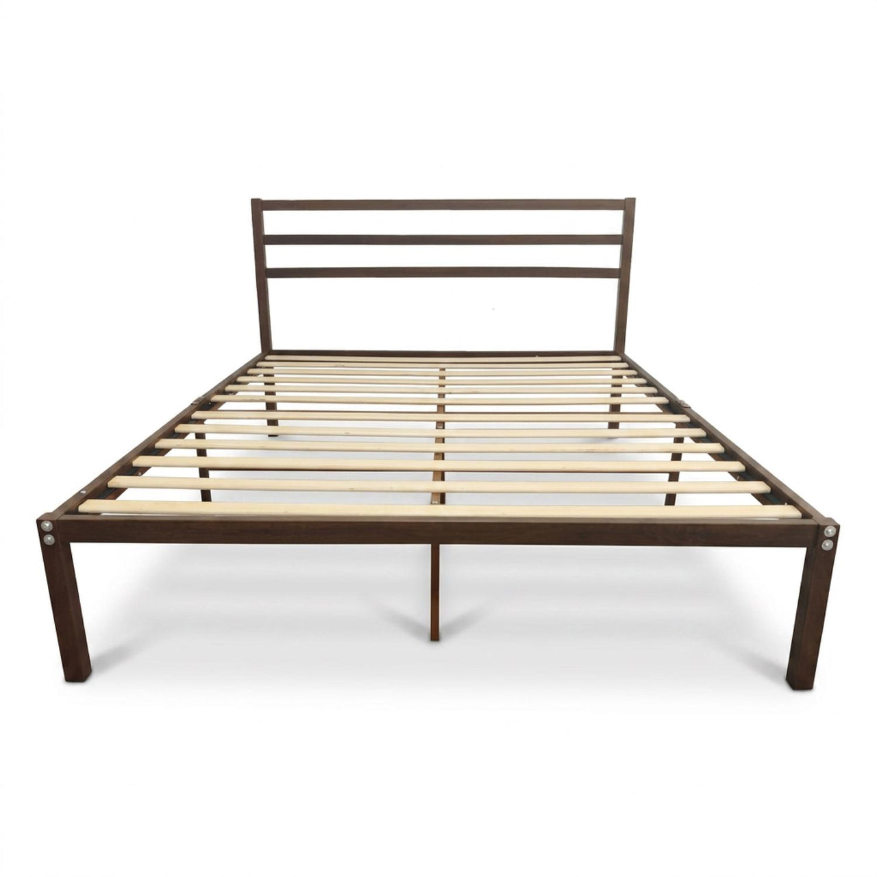Base Cama Queen Size Metal y Madera Minimalista Resistente