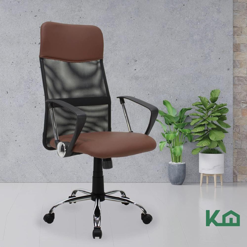 Set Mesa Escritorio + Silla Ejecutiva Mesch Pcv Kit Oficina