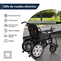 Thumbnail for Silla De Ruedas Plegable Eléctrica Todoterreno Portatil Lujo