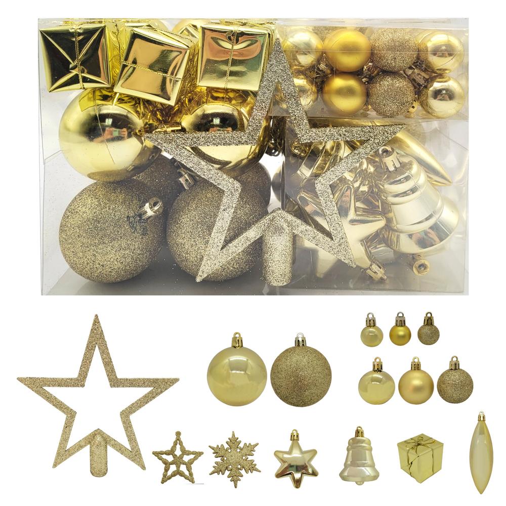 Adornos Navidad 76pz Para Arbol Decoracion Esferas Navideñas