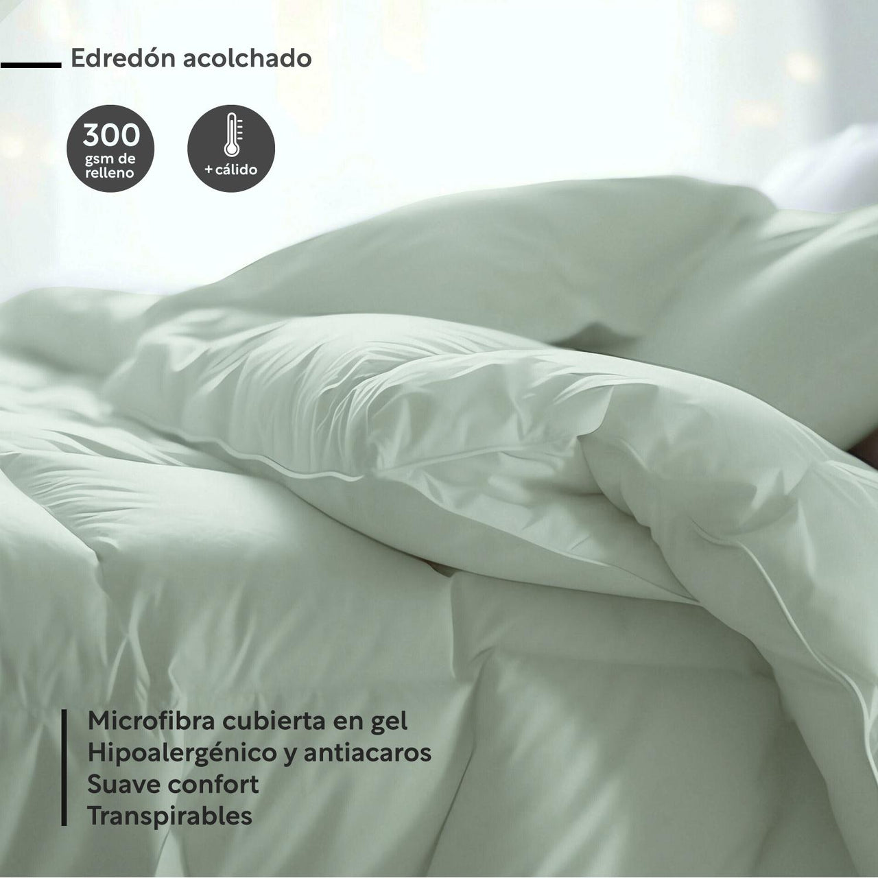 Edredon Colordreams Acolchado Individual Hipoalergenico