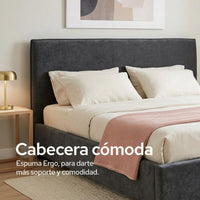 Thumbnail for Cama King Size Color Dreams | Madera Tapizada | 204x200 cm