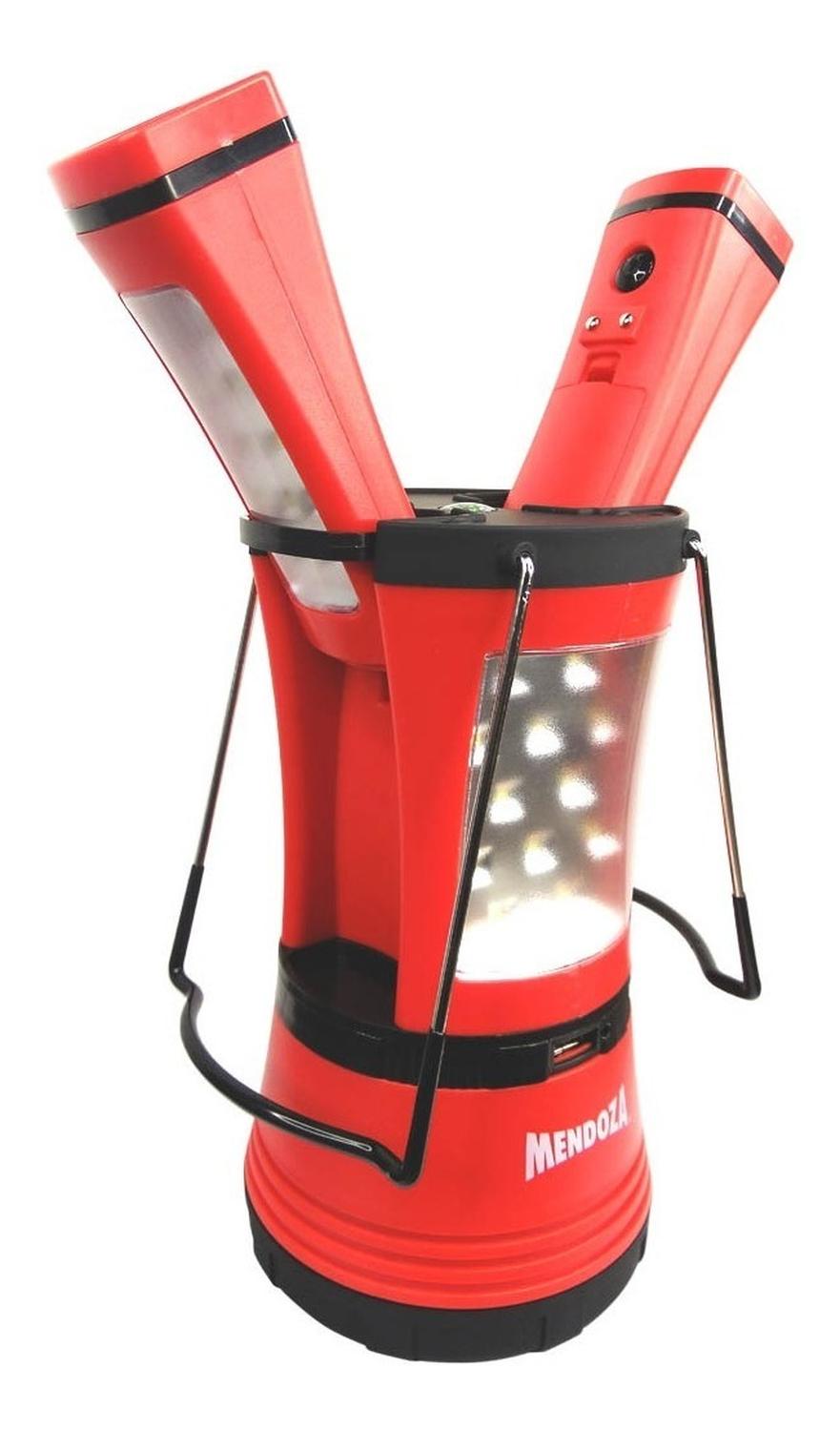 Lampara De Campamento Led Recargable 2 Linternas Desmontables