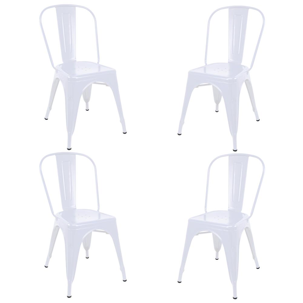 Silla Tolix Metal Comedor Casa Restaurante Exterior 4 Piezas