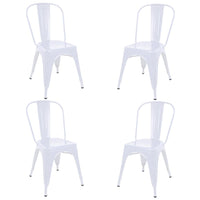 Thumbnail for Silla Tolix Metal Comedor Casa Restaurante Exterior 4 Piezas