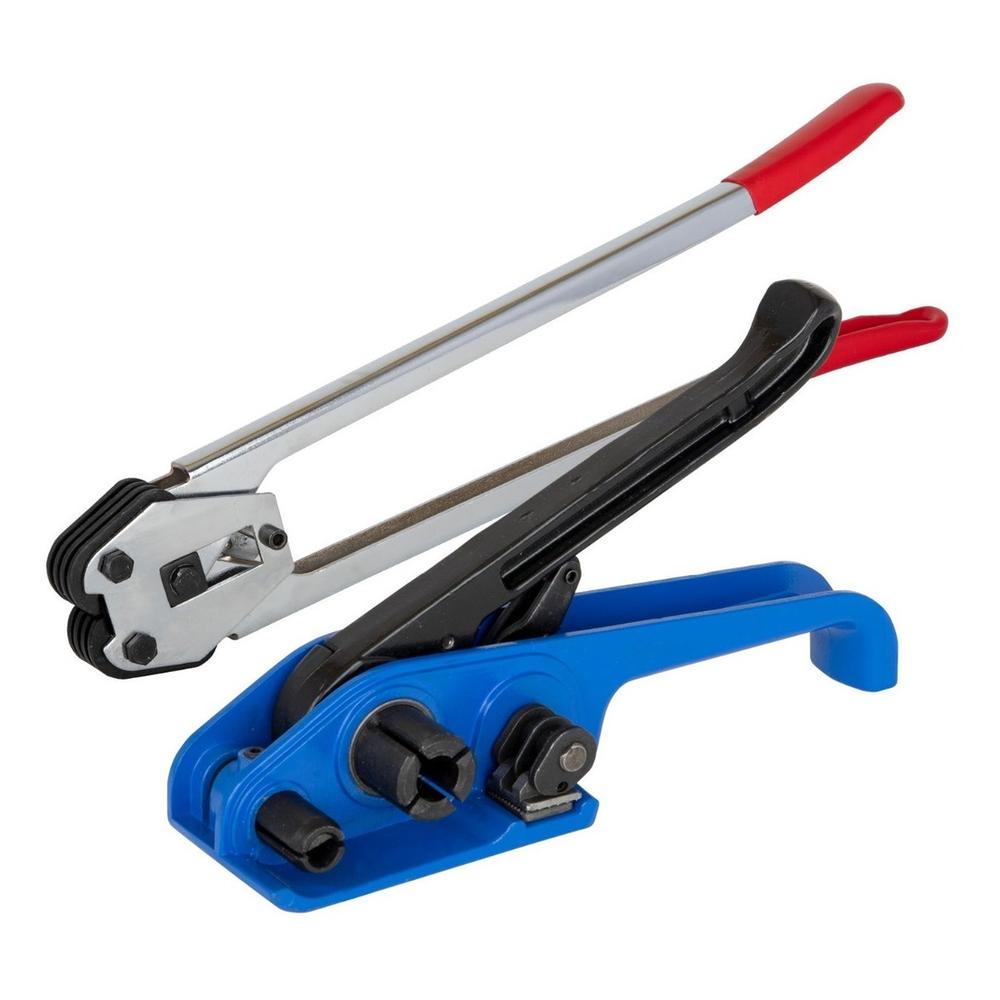 Flejadora Profesional Para Fleje Plastico de 13 a 19 mm Juego de 2 Pzs Kingsman