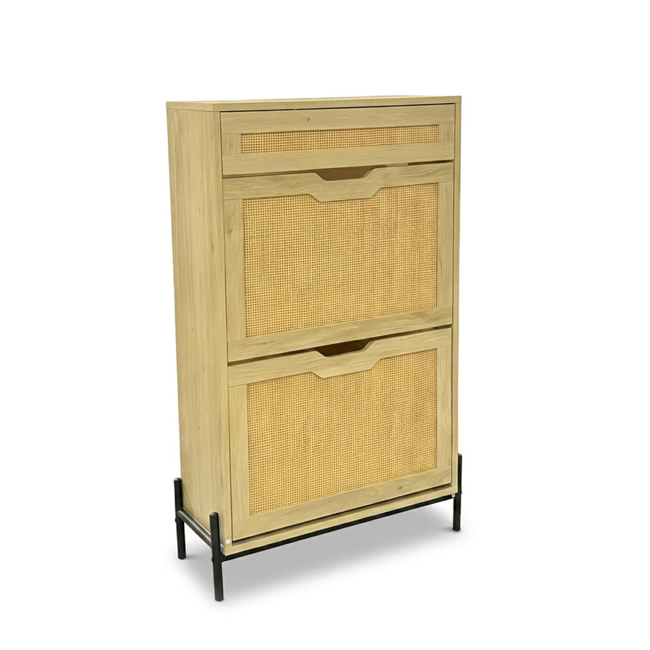 Mueble Zapatero Armario Organizador con 2 Niveles 15 Pares