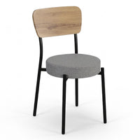Thumbnail for Juego de Comedor 4 Sillas y Mesa Rectangular Madera Metal