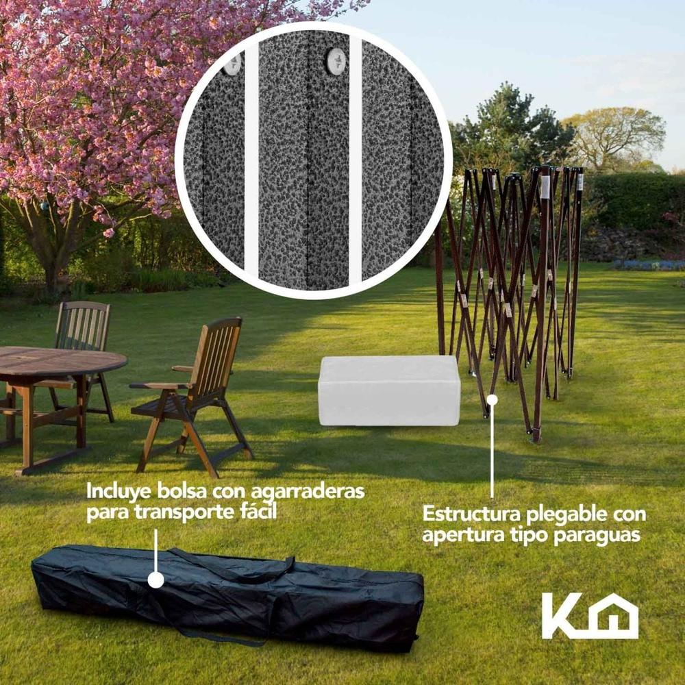 Toldo Carpa Plegable Lona 3x3 M Con Pared Transparente Bolsa