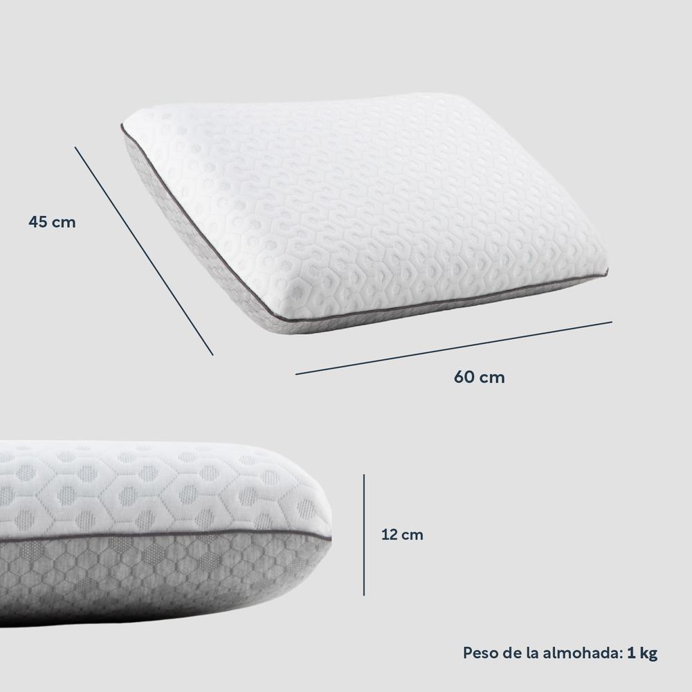 Almohadas 2 en 1 Cooling Gel Con Infusión De Carbón 2 Pzas
