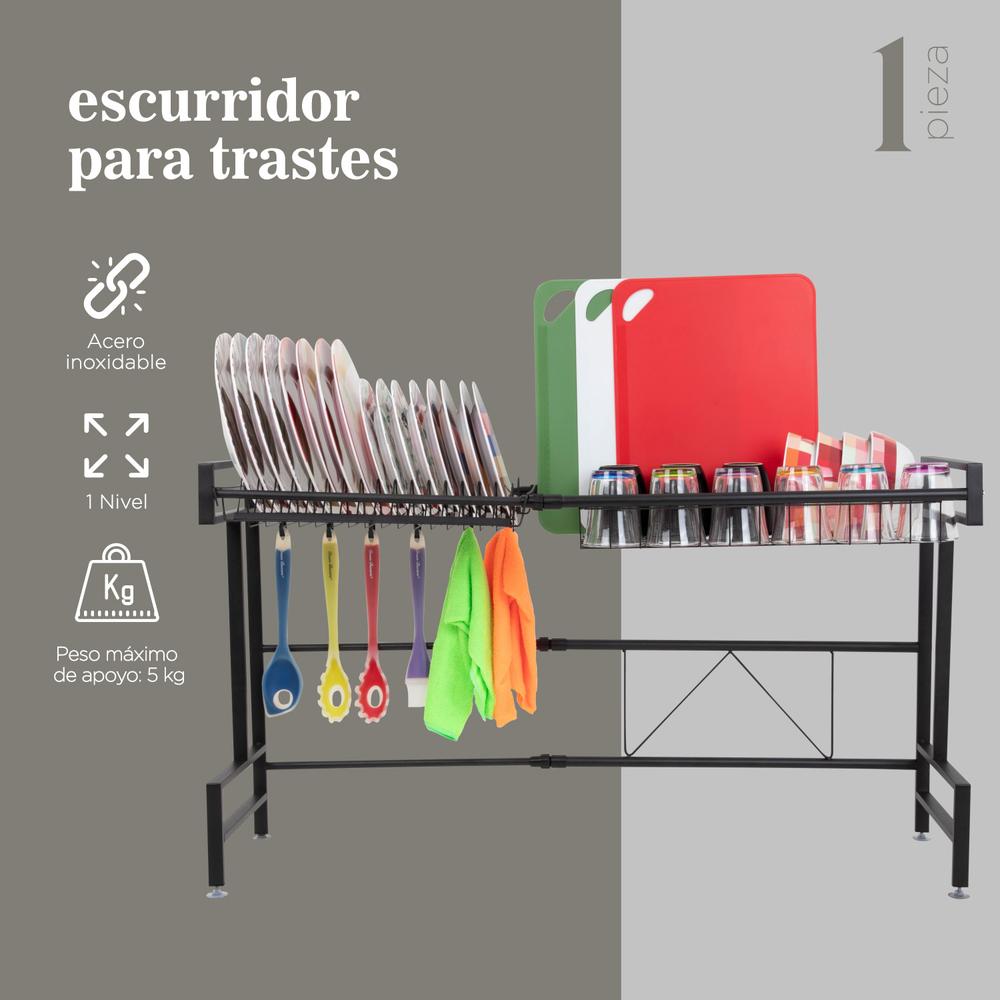 Escurridor De Platos Acero Inoxidable Para Fregadero