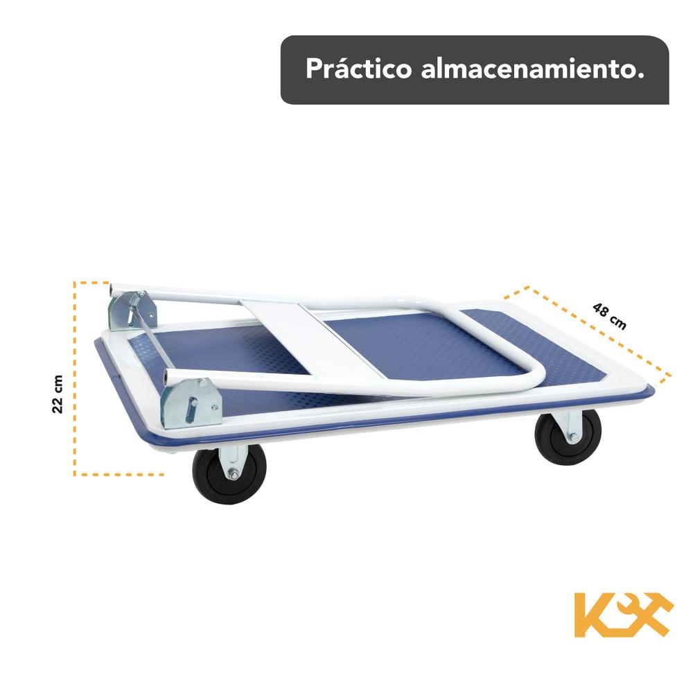 Carro Plataforma Plegable con Ruedas hasta 150 Kilos 73 x 48 x 84 cm Kingsman
