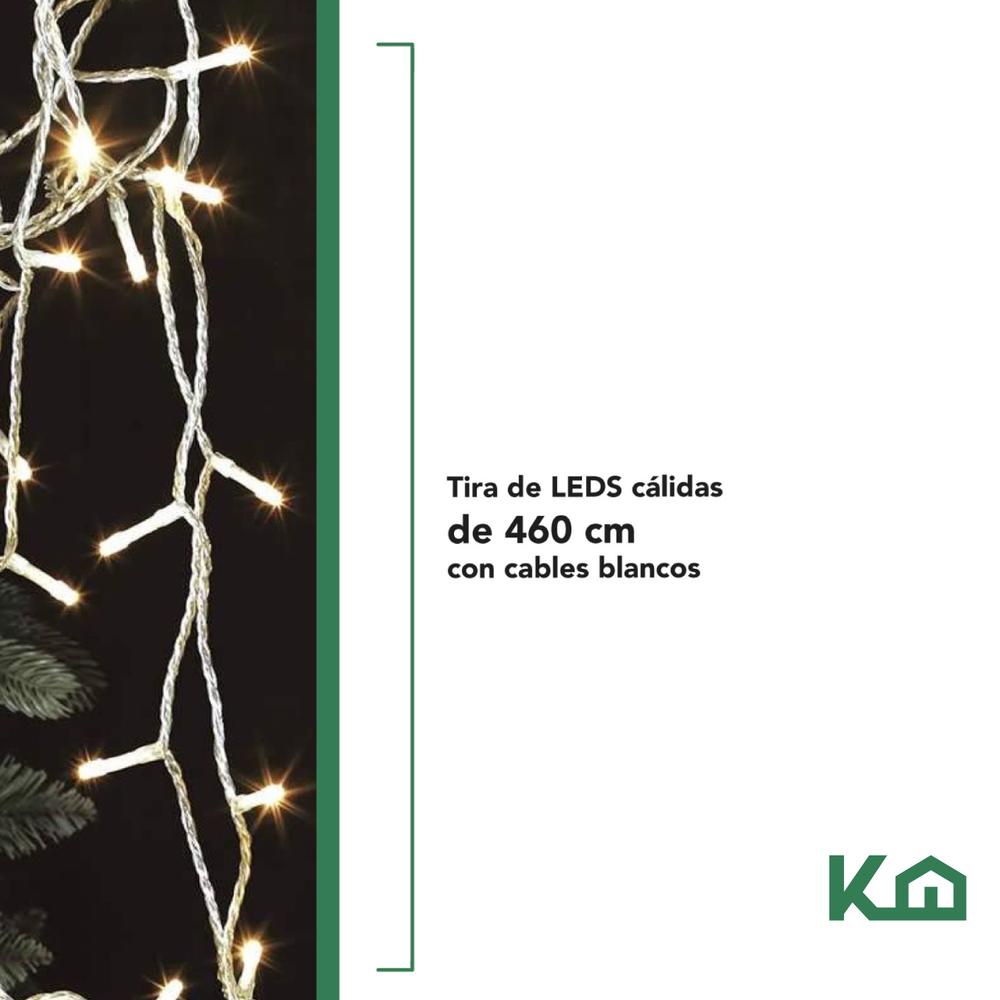 Luces Navidad Serie Navideña 450 Led y Adorno Navideño 32pz