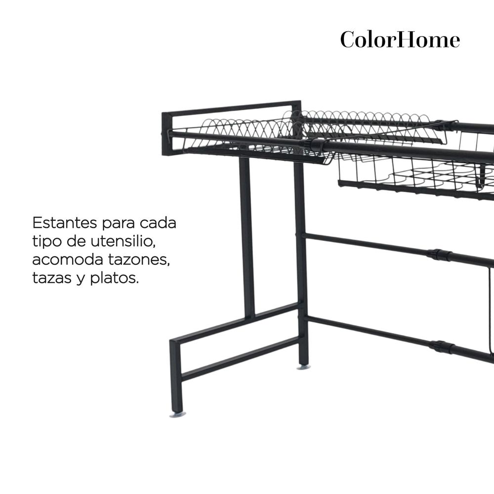 Escurridor De Platos Acero Inoxidable Para Fregadero