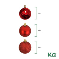 Thumbnail for Adorno Navidad 48pz Decoracion Esferas Navideñas 4cm