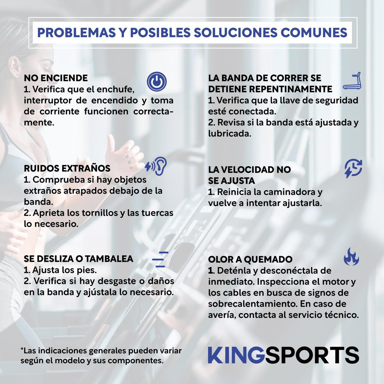 Caminadora Electrica Plegable Color Negro Kingsports