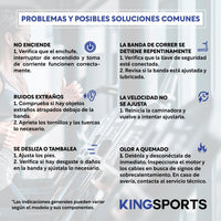 Thumbnail for Caminadora Electrica Plegable Color Negro Kingsports